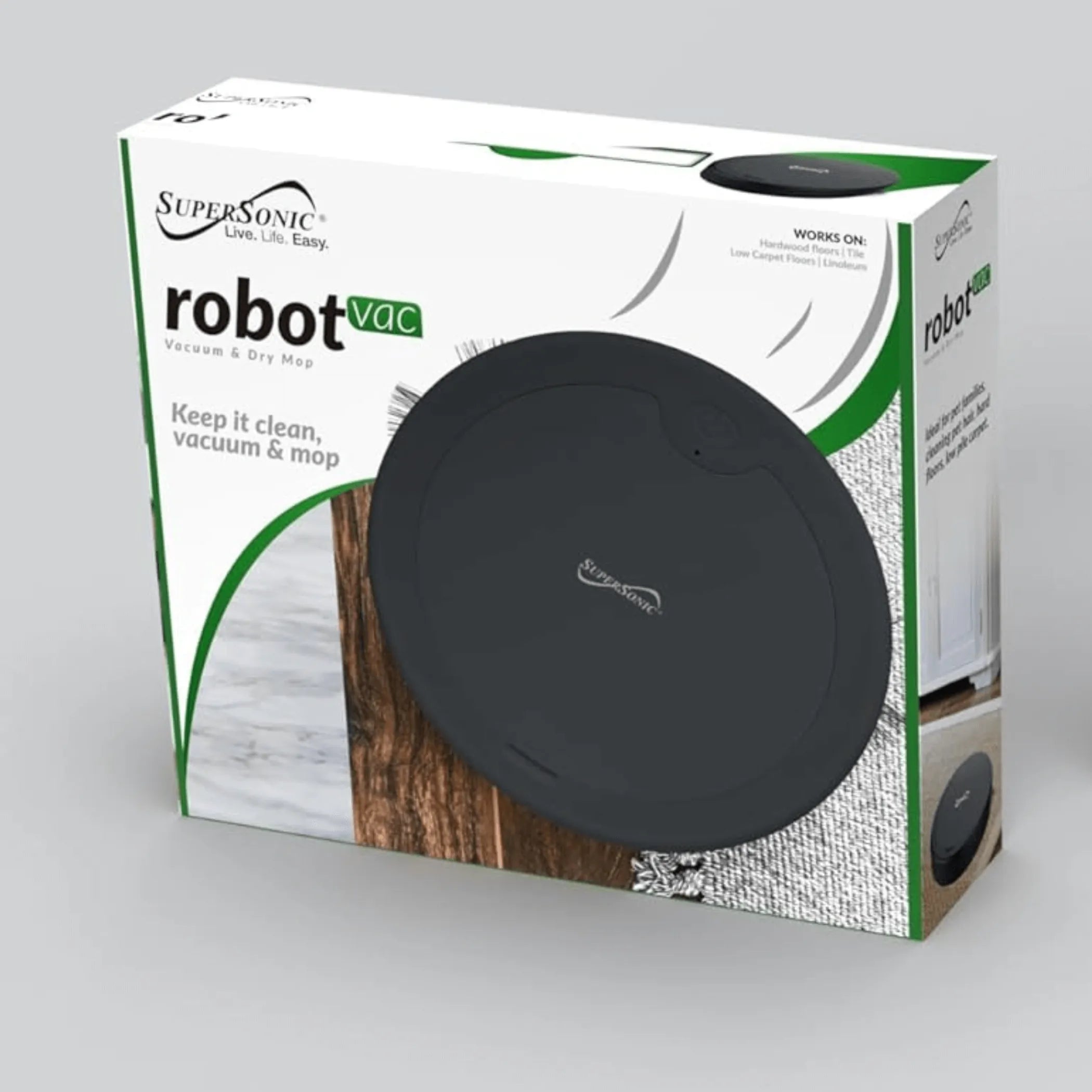 Slim Robot Vacuum and Mop