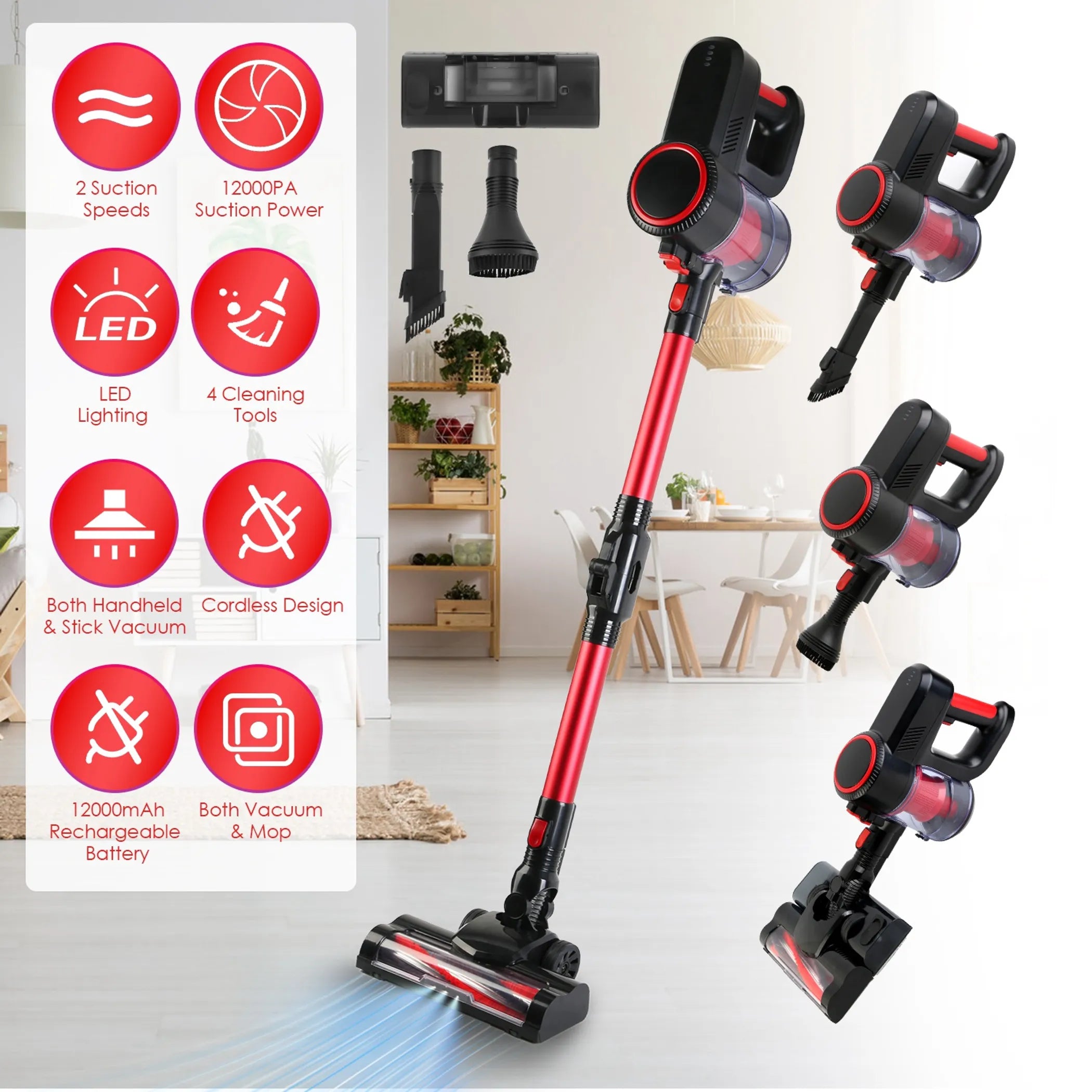 Cordless Vacuum Cleaner Lightweight Handheld Vacuum