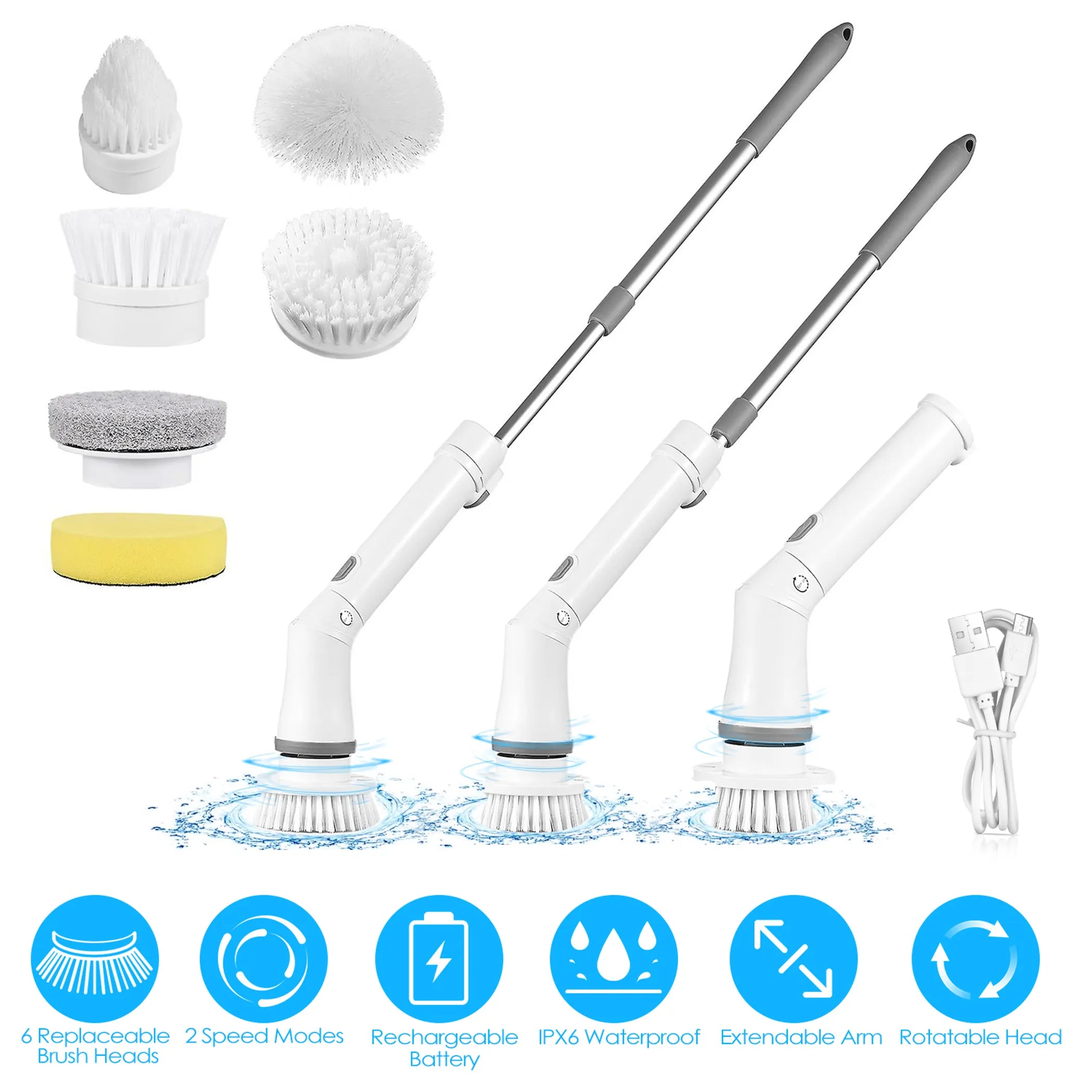 Cordless Electric Spin Scrubber