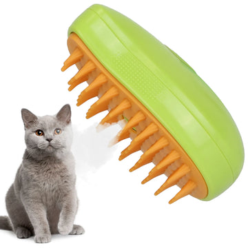 3-in-1 Cat Steam Grooming Brush